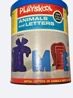 Playskool Animals and Letters Complete Game Vintage 1973